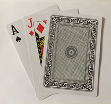 Giant 7" x 5" Plastic Coated Large Playing Cards Poker Jumbo Black Deck