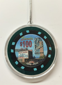 Sands Casino Las Vegas $100 Chip Christmas Ornament
