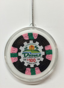 Dunes Casino Las Vegas $100 Chip Christmas Ornament