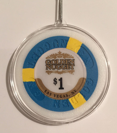Golden Nugget Las Vegas Casino Chip Holiday Ornament
