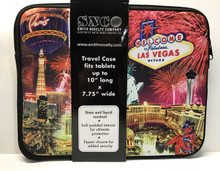 Las Vegas Sign Zipper Padded Travel Case Tablet PDA iPad 