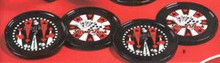 Royal Flush Poker Ceramic Coaster Set