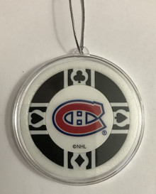 Montreal Canadiens Poker Chip Christmas Tree Hanging Ornament NHL