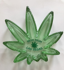 High From Las Vegas Green Leaf Ashtray