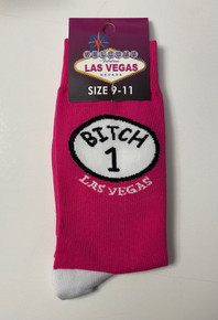 Las Vegas Pink Bitch Number 1 Women Socks 