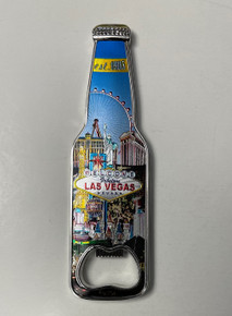 Las Vegas Sign Casino Magnetic Bottle Opener Beer Bottle Pink Jack Old 7 
