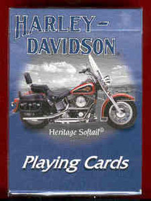 Harley Davidson Heritage Softail Playing Cards