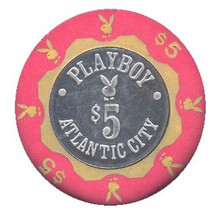 Playboy Atlantic City $5 Casino Chip