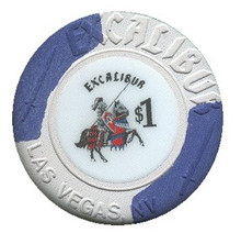 Excalibur $1 Casino Chip Las Vegas