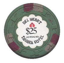 Del Webb's Sahara $25 Casino Chip