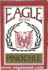 Eagle Pinochle Playing Cards Red Deck