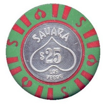 Sahara Las Vegas $25 Casino Chip
