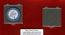 Casino Chip Token Clear Plastic Cushion Case