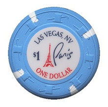 Paris Las Vegas $1 Casino Chip J0865CC