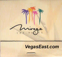 Mirage Las Vegas Casino Match Book Matches
