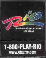 Rio Las Vegas Casino Match Book