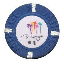 Mirage Las Vegas $1 Casino Chip J0862CC