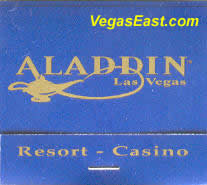 Aladdin Las Vegas Casino Match Book