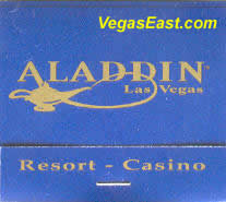 Aladdin Las Vegas Casino Match Book