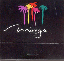 Mirage Las Vegas Black Match Book