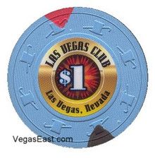 Las Vegas Club $1 Casino Chip J0882CC