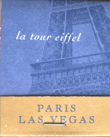 Paris Las Vegas Eiffel Match Book