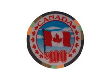 Canada Flag Casino Chip