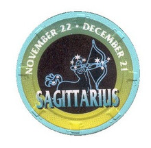 Sagittarius Zodiac Gaming Chip