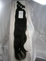 22"24"26"28" 4 Bundles Unprocessed 100% Virgin Brazilian Natural Wave Human Hair Weave Extensions