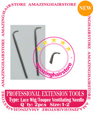 2pc Lace Ventilating Needle - Full Lace Wig DIY tools C