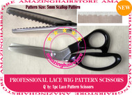 5mm Scallop Pattern Lace Scissors to Making Front Lace Wigs