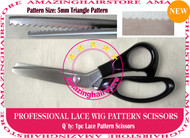 5mm Serrated Pattern Lace Scissors to Making Front Lace Wigs