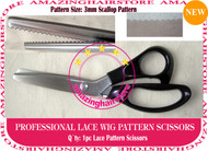 3mm Scallop Pattern Lace Scissors to Making Front Lace Wigs
