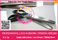 3mm Serrated Pattern Lace Scissors to Making Front Lace Wigs