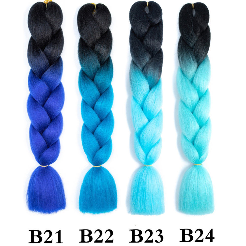 120 Colors Color B1 B50 Of High Quality Braiding Hair 24 Inch