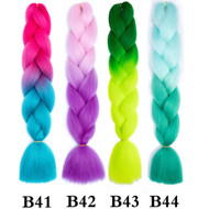 120 Colors Color B1-B50  of  High Quality Braiding Hair 24 inch Jumbo Braids Ombre Synthetic Fiber Hair Extensions-FREE Shipping 