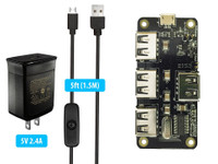 MakerSpot 4-Port Stackable USB Hub for Raspberry Pi Zero v1.3