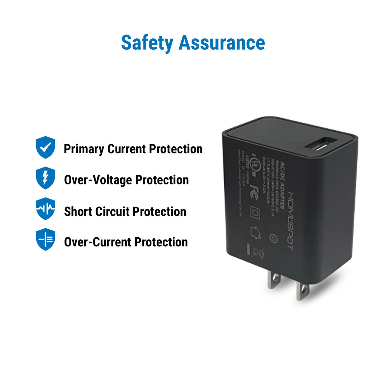 GenBasic USB-C 15W Power Supply With Switch & MicroUSB Adapter For Raspberry Pi 3/4