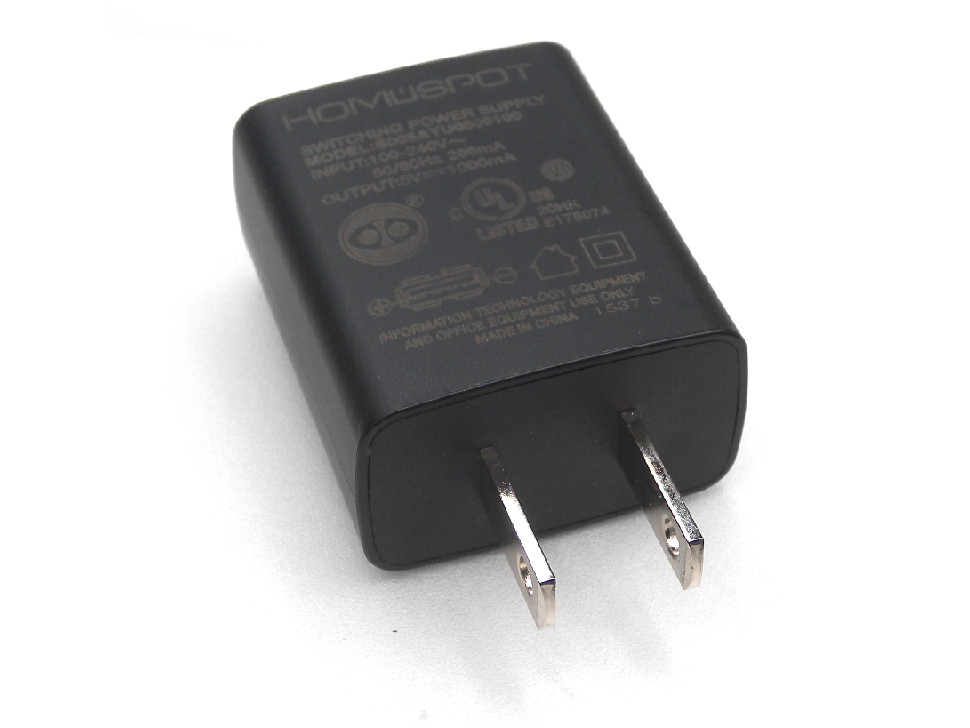 Chargeur USB 1 Port 5V 1A 1A noir