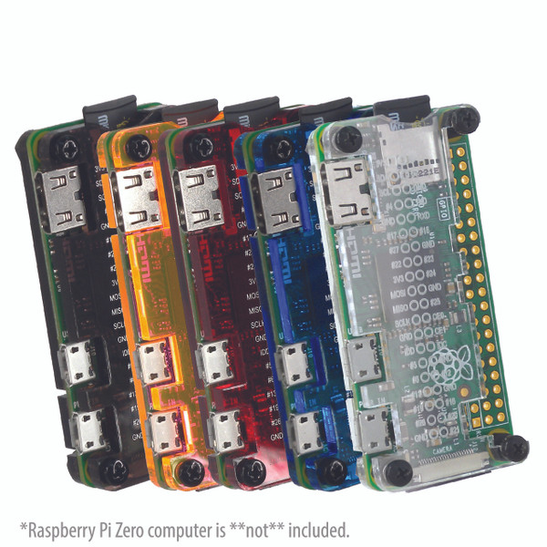 For Raspberry Pi Zero Transparent Acrylic Protector Cover Case with heatsink 