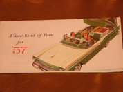 1957 Ford Retractible Skyliner  Hide-Away brochure catalog