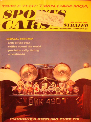1958 Sports Car Illustrated, MGA Twin Cam,Porsche 1600S,Alfa Romeo Spider