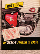 1967 BSA motorcycle full line deluxe prestige brochure catalog