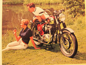 1967 BSA motorcycle full line deluxe prestige brochure catalog