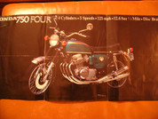 1969 Honda 750 sand cast brochure catalog