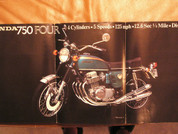 1970 Honda 750 sales brochure catalog poster