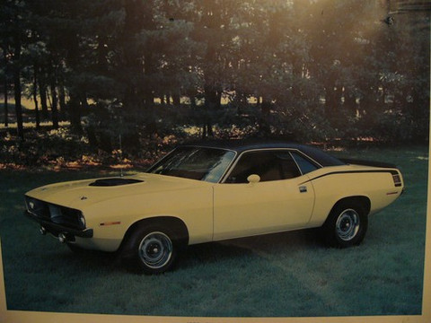 1970 Plymouth Barracuda Hemi Cuda poster