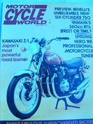 1973 Kawasaki 900 Z-1, Dunstall Norton, Benelli 6 , Motor Cycle World