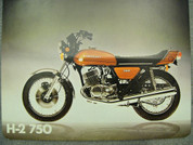 1973 Kawasaki H-2 750 brochure catalog