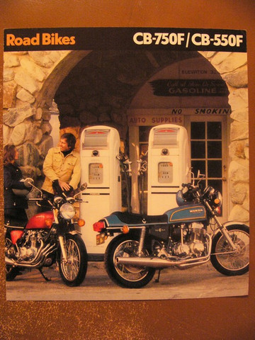 1975 Honda 750 and 550F supersport models for sale brochure catalog